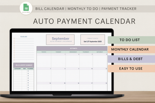 Automatic Payment Calendar